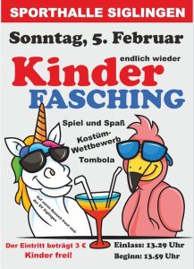 Read more about the article Vorankündigung Kinderfasching 05.02.23