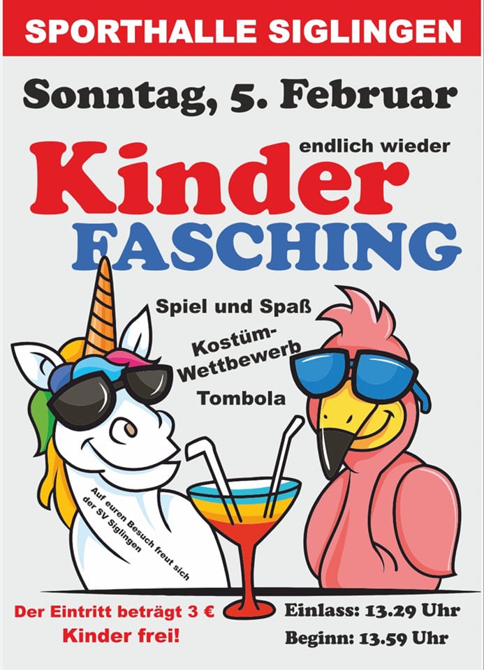 You are currently viewing Vorankündigung Kinderfasching 05.02.