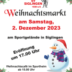 Siglinger Weihnachtsmarkt 2023 02.12.2023 ab 17.00 Uhr